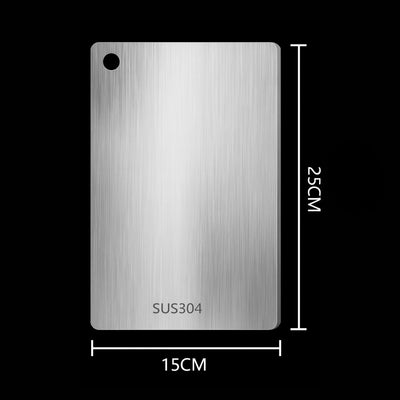 Stainless steel sheet with dimensions and 'SUS304' marking on a black background